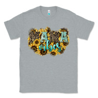 Heather Grey Mama vibes leopard mother's day Classic Tee - HowdyJamesFarm