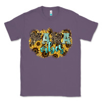 Lavender Mama vibes leopard mother's day Classic Tee - HowdyJamesFarm