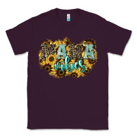 Plum Mama vibes leopard mother's day Classic Tee - HowdyJamesFarm