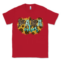 Red Mama vibes leopard mother's day Classic Tee - HowdyJamesFarm