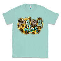 Seafoam Mama vibes leopard mother's day Classic Tee - HowdyJamesFarm