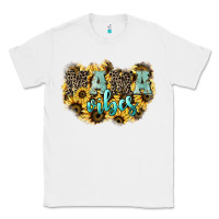 White Mama vibes leopard mother's day Classic Tee - HowdyJamesFarm
