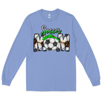 Colony Blue Soccer Mom Long Sleeve Tee - CowhideDigitalArt