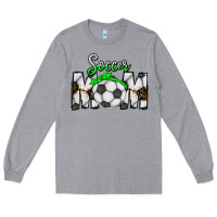 Heather Grey Soccer Mom Long Sleeve Tee - CowhideDigitalArt