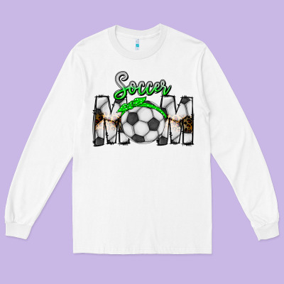 Soccer Mom Long Sleeve Tee Designed By Cowhidedigitalart