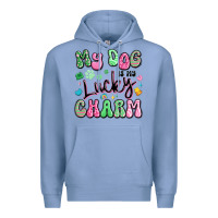 Colony Blue my dog is my lucky charm Premium Hoodie - Artiststas