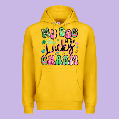 My Dog Is My Lucky Charm Premium Hoodie Designed By Artiststas