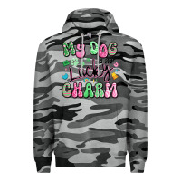 Slate Camo my dog is my lucky charm Premium Hoodie - Artiststas