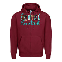 Burgundy dental assistant Zipper Hoodie - JahusDesignShop