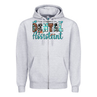 Heather Grey dental assistant Zipper Hoodie - JahusDesignShop