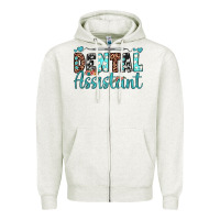 Oatmeal Heather dental assistant Zipper Hoodie - JahusDesignShop