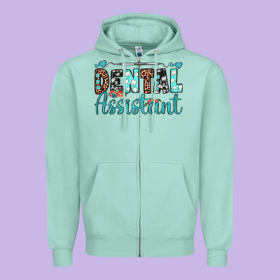 Dental Assistant Zipper Hoodie Designed By Jahusdesignshop