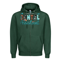 Sports Green dental assistant Zipper Hoodie - JahusDesignShop