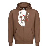 Chestnut jason hockey mask halloween Zipper Hoodie - baoMotion
