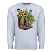 Heather Grey Bee Kind Premium Sweatshirt - JahusDesignShop