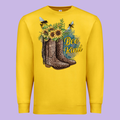 Bee Kind Premium Sweatshirt Designed By Jahusdesignshop
