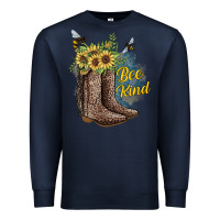 Navy Bee Kind Premium Sweatshirt - JahusDesignShop