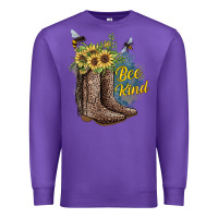 Purple Bee Kind Premium Sweatshirt - JahusDesignShop