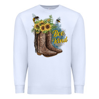 White Bee Kind Premium Sweatshirt - JahusDesignShop