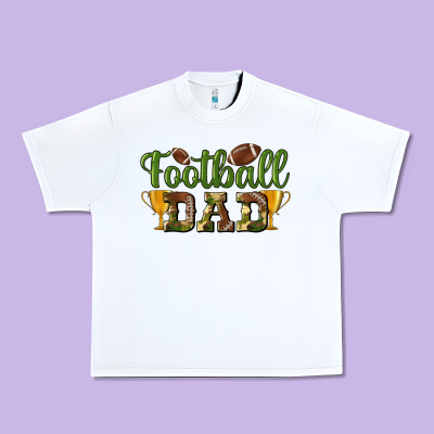Football Dad Urban Heavy Tee Designed By Bundleandbundleshop