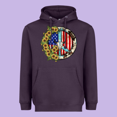 Peace Sign Heavyweight Hoodie Designed By Jahusdesignshop