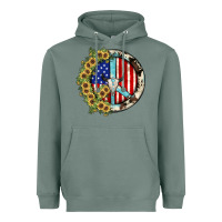 Sage Peace sign Heavyweight Hoodie - JahusDesignShop