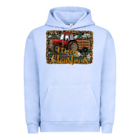 Pigment Grape Ice Merry Christmas Farm Tractor Urban Hoodie - RanaPortraitStore