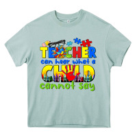 Arona teacher can hear what a child cannot say Heavy Core Tee - CowGirlArtShop