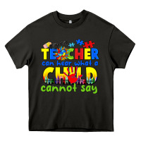 Asphalt teacher can hear what a child cannot say Heavy Core Tee - CowGirlArtShop