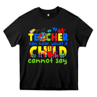 Black teacher can hear what a child cannot say Heavy Core Tee - CowGirlArtShop