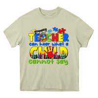 Mossy teacher can hear what a child cannot say Heavy Core Tee - CowGirlArtShop