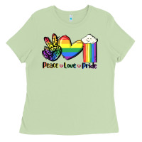 Matcha Peace love Pride Ladies Tee - FaDigitalArtStudio