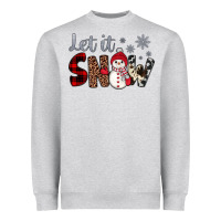Let It Snow Snowman Heavyweight Sweatshirt | Teevron