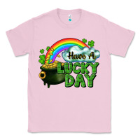 Bubblegum Pink Have a lucky day Classic Tee - CowGirlArtShop