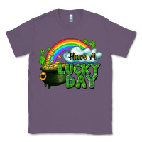 Lavender Have a lucky day Classic Tee - CowGirlArtShop