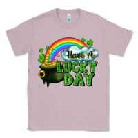 Lilac Have a lucky day Classic Tee - CowGirlArtShop
