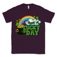 Plum Have a lucky day Classic Tee - CowGirlArtShop
