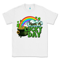 White Have a lucky day Classic Tee - CowGirlArtShop