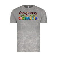 Cloud Rock merry happy chrismukkah with olive branch Vintage Tee - FaDigitalArtStudio