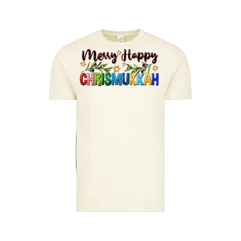 Merry Happy Chrismukkah With Olive Branch Vintage Tee by FaDigitalArtStudio | Teevron