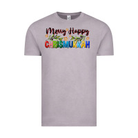 Vintage Zinc merry happy chrismukkah with olive branch Vintage Tee - FaDigitalArtStudio