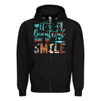 Black it’s a beautiful day to smile Zipper Hoodie - JahusDesignShop
