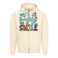 Sandshell it’s a beautiful day to smile Zipper Hoodie - JahusDesignShop
