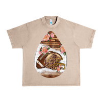 French Oak american football and western roses teardrop Urban Heavy Tee - BundleAndBundleShop