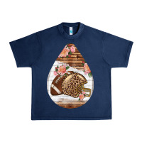 Navy american football and western roses teardrop Urban Heavy Tee - BundleAndBundleShop