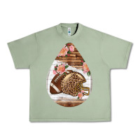 Oil Green american football and western roses teardrop Urban Heavy Tee - BundleAndBundleShop