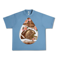 Pebble Blue american football and western roses teardrop Urban Heavy Tee - BundleAndBundleShop