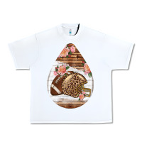 White american football and western roses teardrop Urban Heavy Tee - BundleAndBundleShop