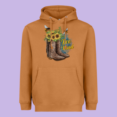 Bee Kind Heavyweight Hoodie Designed By Jahusdesignshop