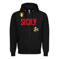 Black sicily Zipper Hoodie - baoMotion